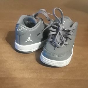 SALE LIKE NEW GRAY JORDANS INFANT SNEAKERS